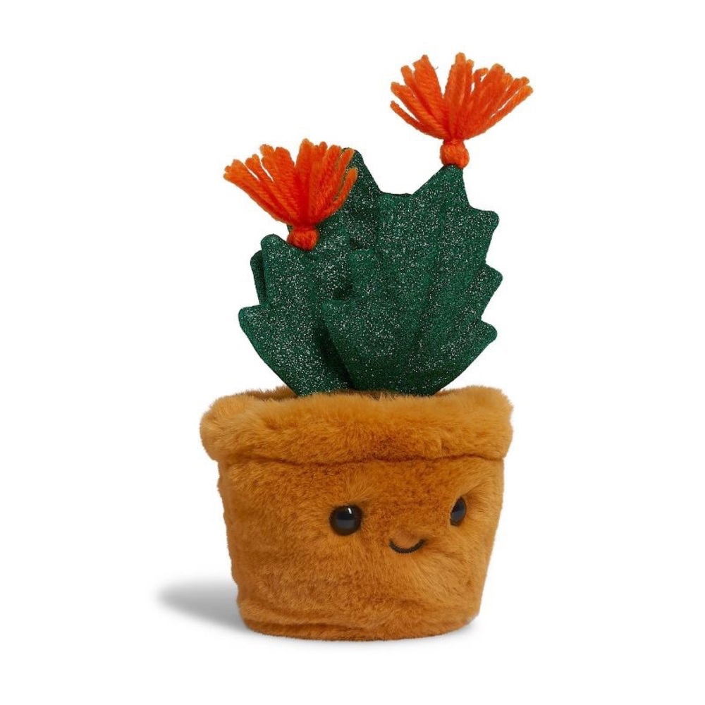 FAO Schwarz 7" Sparklers Plant Christmas Cactus nwt Toy Plush